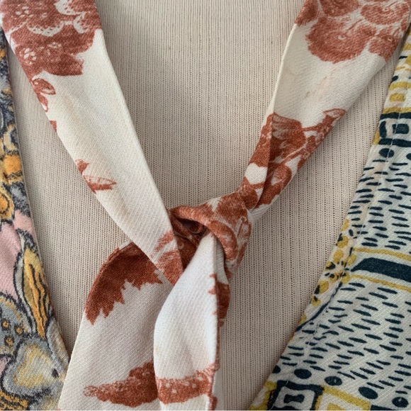 Anthropologie Moulinette Soers patchwork style sleeveless top with front tie - Picture 7 of 12